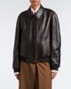 Prada Prada Oversized leather blouson jacket - 5