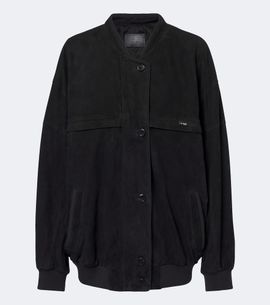 Prada Prada Oversized suede bomber jacket