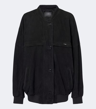 Prada Prada Oversized suede bomber jacket