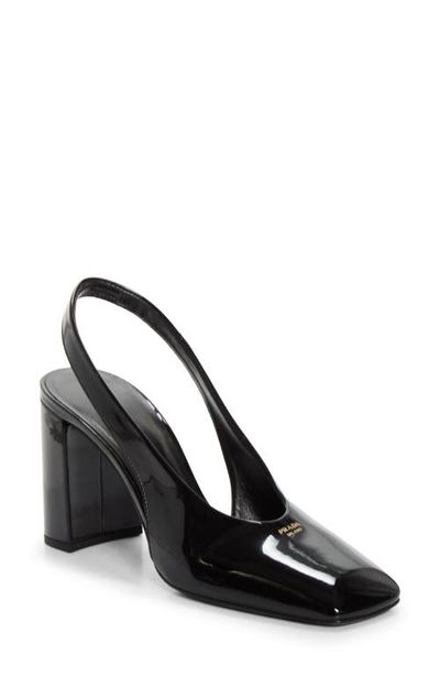 Prada Prada Patent Slingback Pump