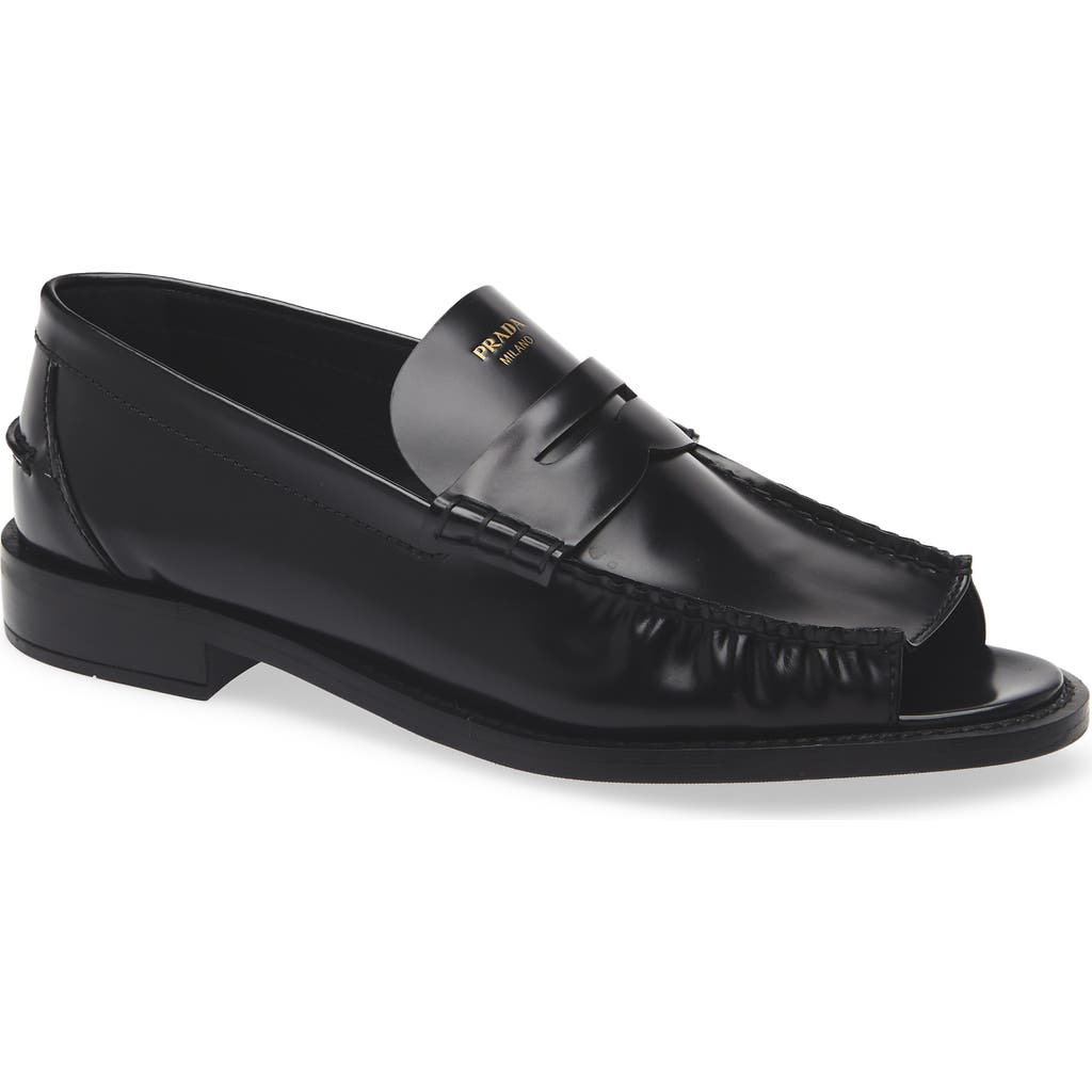 Prada Prada Peep Toe Loafer