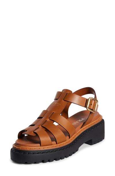 Prada Prada Platform Cage Sandal