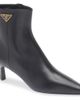 Prada Prada Pointed Toe Kitten Heel Bootie - 1