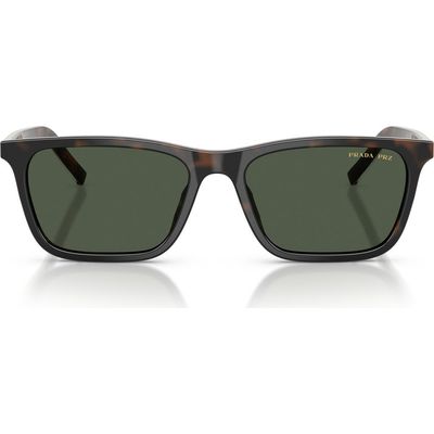 Prada Prada PR D19SF 56mm Polarized Rectangle Sunglasses