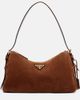 Prada Prada Prada Aimée Medium suede shoulder bag - 1