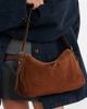 Prada Prada Prada Aimée Medium suede shoulder bag - 7