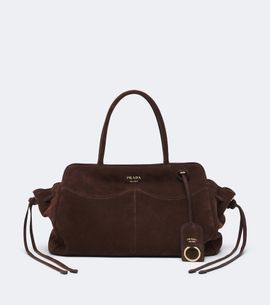Prada Prada Prada Allusion Large suede tote bag