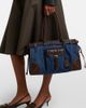 Prada Prada Prada Bonnie Large denim shoulder bag - 2