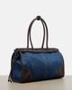 Prada Prada Prada Bonnie Large denim shoulder bag - 4