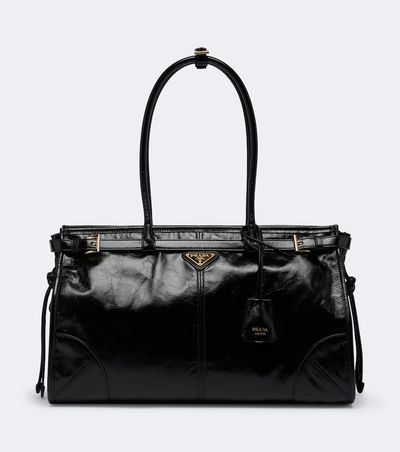 Prada Prada Prada Bonnie Large leather top-handle bag