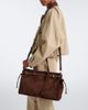 Prada Prada Prada Bonnie Large suede shoulder bag - 7