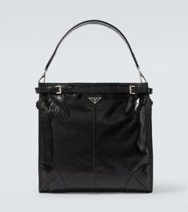 Prada Prada Prada Bonnie leather shoulder bag