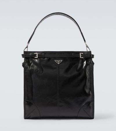 Prada Prada Prada Bonnie leather shoulder bag