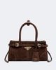 Prada Prada Prada Bonnie Mini suede tote bag - 1