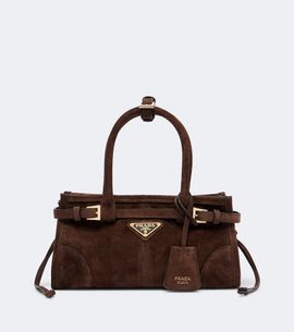 Prada Prada Prada Bonnie Mini suede tote bag