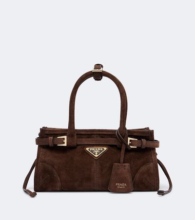 Prada Prada Prada Bonnie Mini suede tote bag