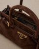 Prada Prada Prada Bonnie Mini suede tote bag - 3