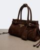 Prada Prada Prada Bonnie Mini suede tote bag - 6