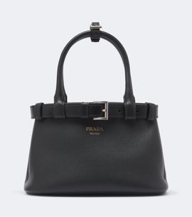 Prada Prada Prada Buckle Small leather top-handle bag