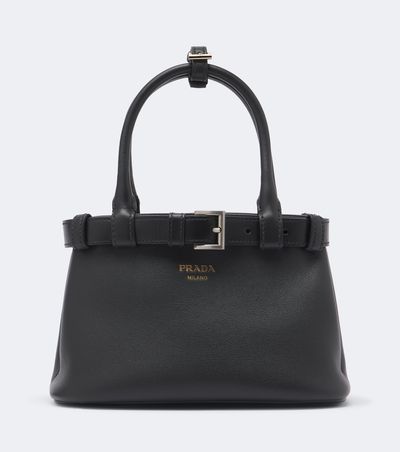 Prada Prada Prada Buckle Small leather top-handle bag