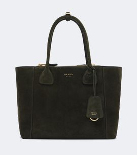 Prada Prada Prada Nova Large suede tote bag