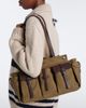 Prada Prada Prada Route Large canvas tote bag - 5