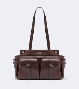 Prada Prada Prada Route Medium leather tote bag