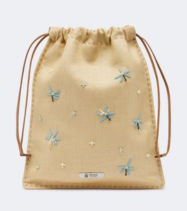Prada Prada Prada Wish beaded canvas pouch