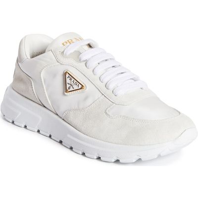 Prada Prada Prax Nylon & Suede Sneaker