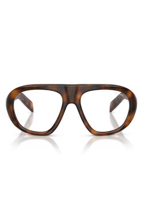 Prada Prada PRC05S 57mm Irregular Blue Light Blocking Glasses