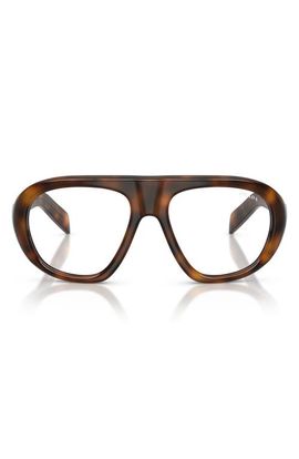 Prada Prada PRC05S 57mm Irregular Blue Light Blocking Glasses