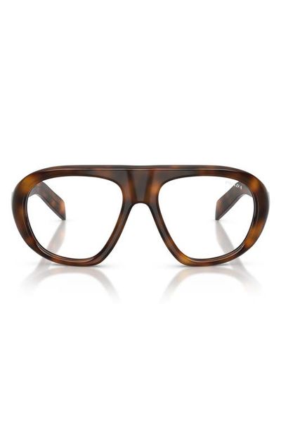 Prada Prada PRC05S 57mm Irregular Blue Light Blocking Glasses