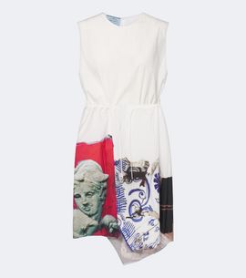Prada Prada Printed cotton-blend midi dress