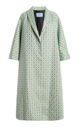 Prada Prada Printed CottonBlend Coat