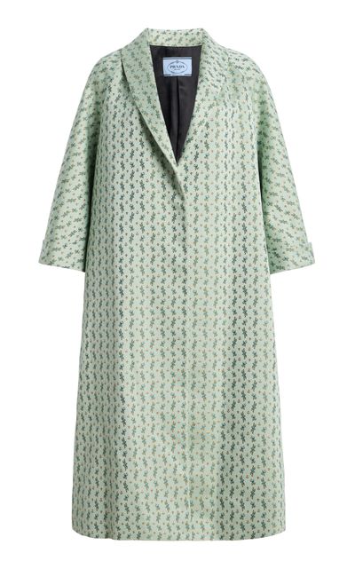Prada Prada Printed CottonBlend Coat