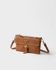 Prada Prada Printed Saffiano Leather Wallet with Shoulder Strap - 4