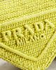 prada Prada Raffia Triangle Shoulder Bag - 6