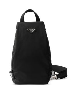 Prada Prada Re-Nylon and Saffiano Leather Backpack