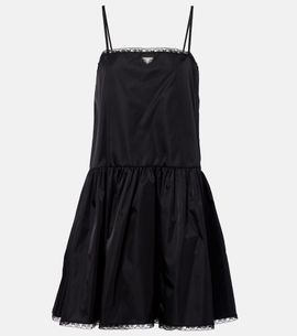 Prada Prada Re-Nylon lace-trimmed minidress
