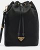 Prada Prada Re-Nylon leather-trimmed bucket bag - 1
