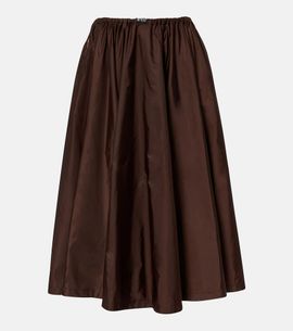 Prada Prada Re-Nylon pleated midi skirt