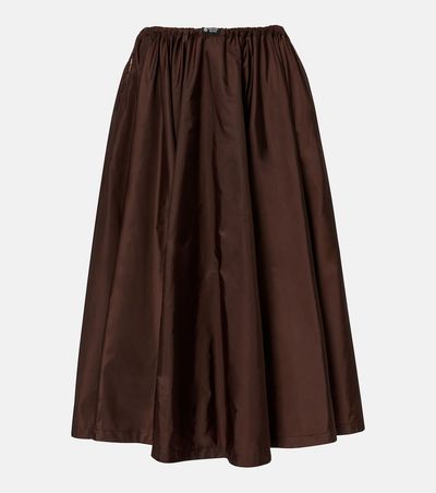 Prada Prada Re-Nylon pleated midi skirt