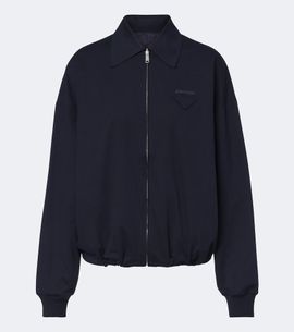 Prada Prada Reversible Re-Nylon and jersey blouson jacket