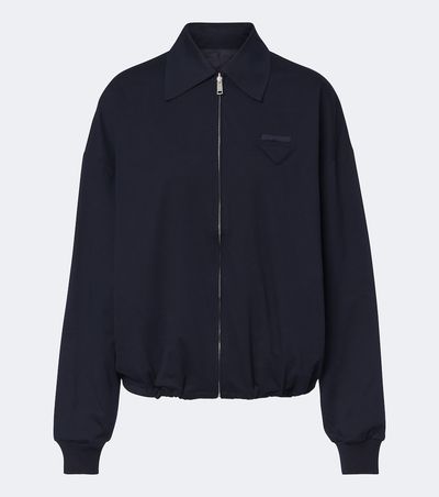 Prada Prada Reversible Re-Nylon and jersey blouson jacket