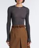 Prada Prada Ribbed-knit silk top - 2