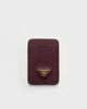Prada Prada Saffiano Leather Enameled Metal Triangle Logo Card Case - 2
