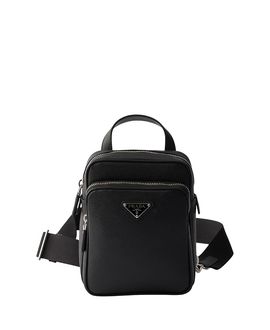 Prada Prada Saffiano Leather Mini One-Shoulder Backpack