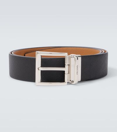 Prada Prada Saffiano reversible leather belt