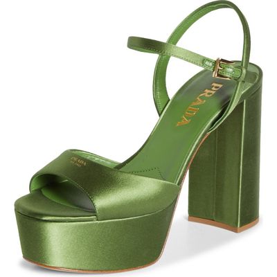 Prada Prada Satin Platform Sandal