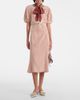 Prada Prada Scarf-detail polka-dot silk midi dress - 2